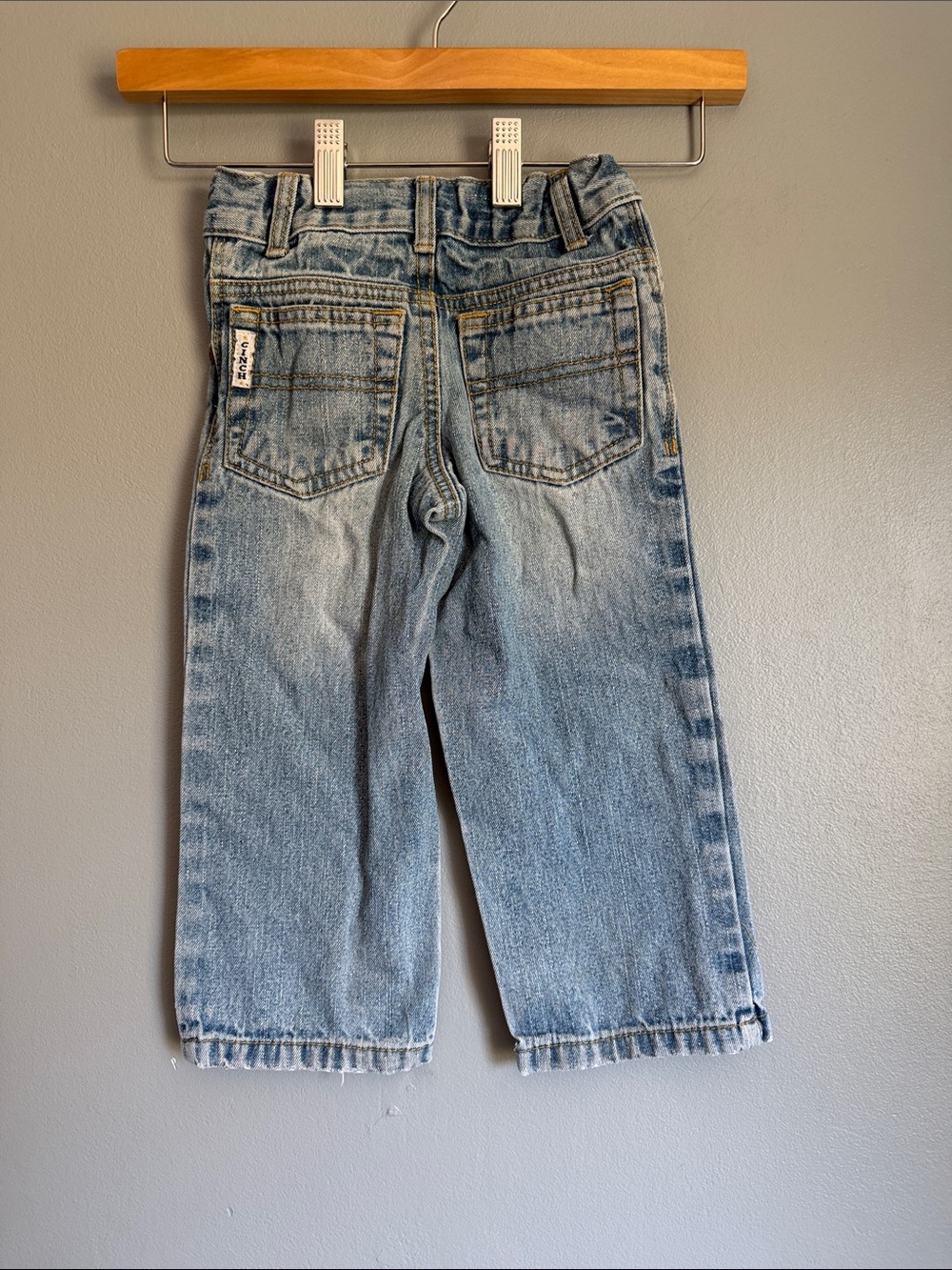 CINCH Kids White Label Jeans Light Wash Denim Western Cowboy Straight Leg 2T